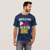 エスクリマ・アルニス武術ダンスのような優雅さ ギャル Tシャツ (正面フル)