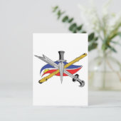 エスクリマ・ロゴを透明に ポストカード (スタンド正面)