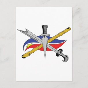 エスクリマ・ロゴを透明に ポストカード