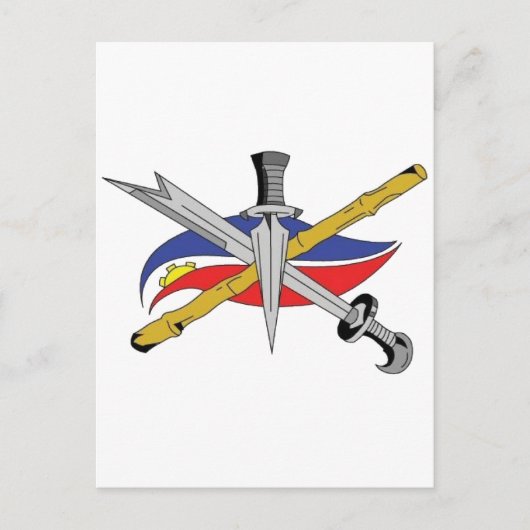 エスクリマ・ロゴを透明に ポストカード (正面)