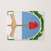 エスクードdeアルゼンチン-アルゼンチンの紋章付き外衣 ジグソーパズル (横)