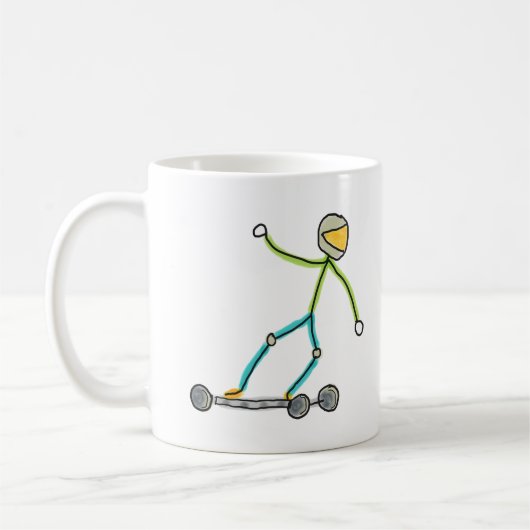 エスケイトのスティックマン コーヒーマグカップ (左)
