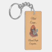 エスケープする必要がある…ポッティングされた生き物キーチェーン キーホルダー (正面左)