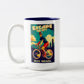 エスケープザシティライド砂利サイクリング ツートーンマグカップ (左)