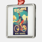 エスケープザシティライド砂利サイクリング メタルオーナメント (左)