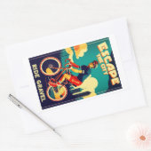 エスケープザシティライド砂利サイクリング 長方形シール (封筒)