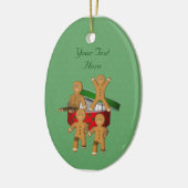 エスケープジンジャーブレッドマン休日 セラミックオーナメント (左)