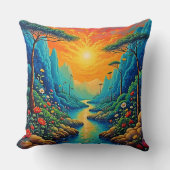 エスケープトゥ自然アートデザイン クッション (正面)