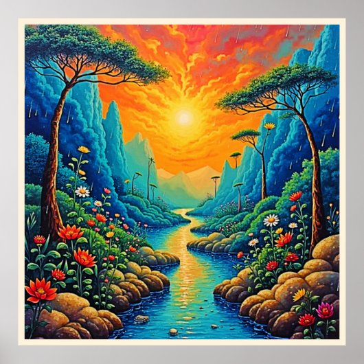 エスケープトゥ自然アートデザイン ポスター (正面)