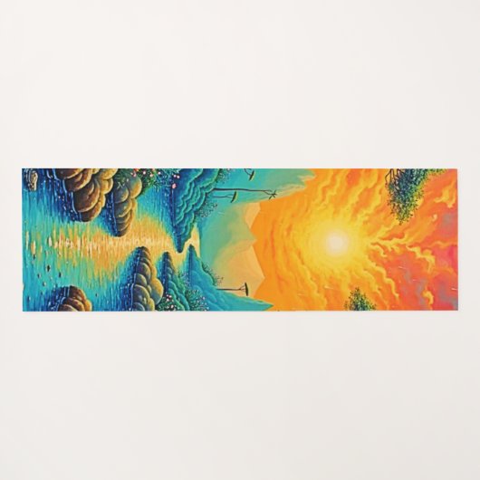 エスケープトゥ自然アートデザイン ヨガマット (裏面(横))