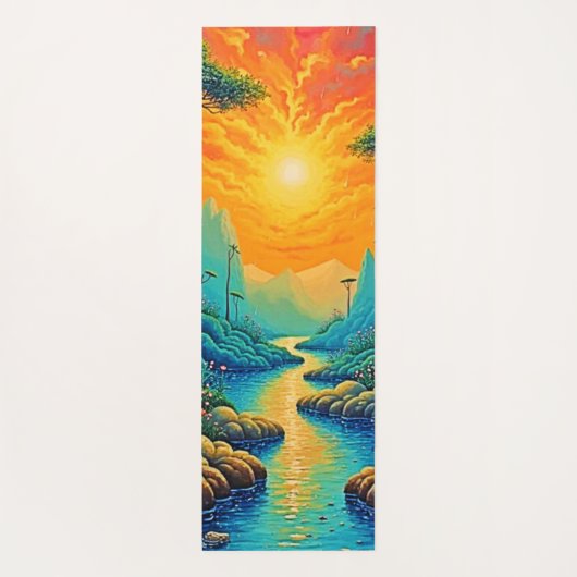 エスケープトゥ自然アートデザイン ヨガマット (裏面)