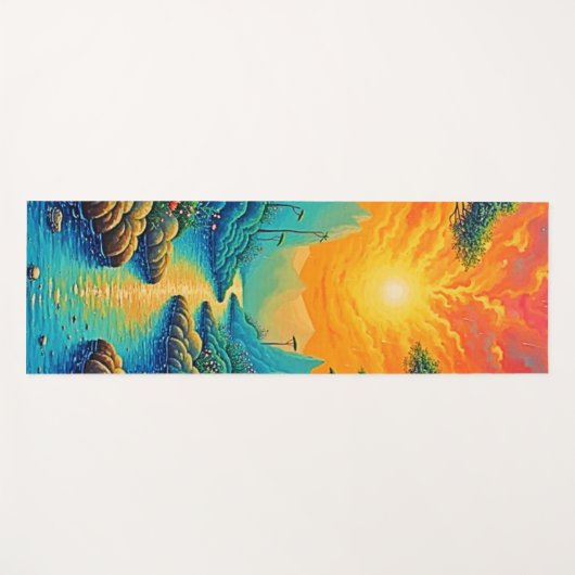 エスケープトゥ自然アートデザイン ヨガマット (正面(横))