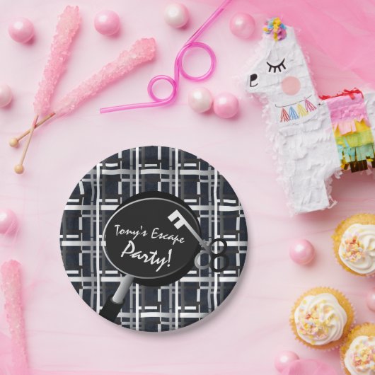 エスケープパーティー誕生日プレート ペーパープレート (パーティー)