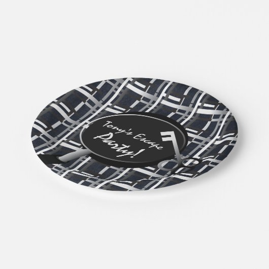 エスケープパーティー誕生日プレート ペーパープレート (アングル)