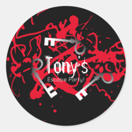 エスケープパーティー誕生日迷路鍵謎 ラウンドシール