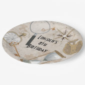 エスケープルーパーソナライズされたムバースデーパーティープレート ペーパープレート (アングル)