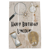 エスケープルーパーソナライズされたムパーティー抱き枕 ミディアムペーパーバッグ (裏面)