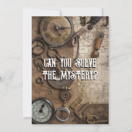 エスケープルームゲームパーソナライズされた誕生日パーティー 招待状