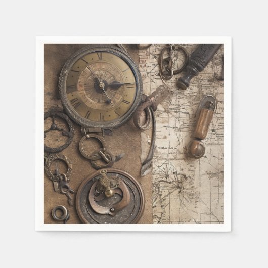 エスケープルームゲーム誕生日パーティー スタンダードカクテルナプキン (正面)