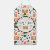 エスケープルームジェンダーが赤ちゃんシャワーを明らかにする ギフトタグ (正面)