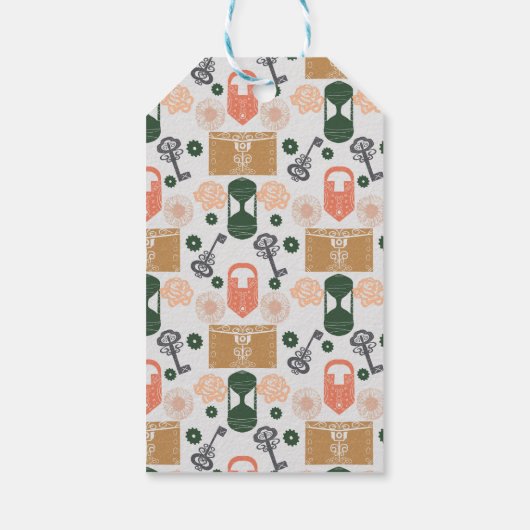 エスケープルームジェンダーが赤ちゃんシャワーを明らかにする ギフトタグ (裏面)