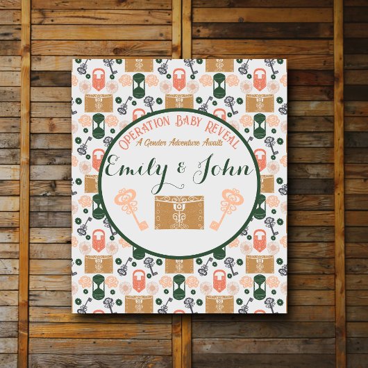 エスケープルームジェンダーが赤ちゃんシャワーを明らかにする タペストリー