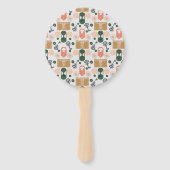 エスケープルームジェンダーが赤ちゃんシャワーを明らかにする ハンドファン (裏面)