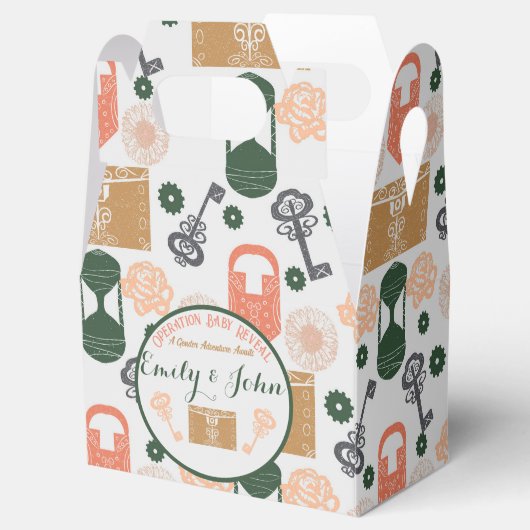 エスケープルームジェンダーが赤ちゃんシャワーを明らかにする フェイバーボックス (オープン)