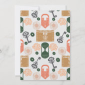 エスケープルームジェンダーが赤ちゃんシャワーを明らかにする 招待状 (裏面)