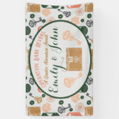 エスケープルームジェンダーが赤ちゃんシャワーを明らかにする 横断幕 (縦)