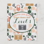 エスケープルームジェンダー明らかに赤ちゃんシャワーゲームステーション チラシ (正面)