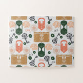 エスケープルームジェンダー明らかに赤ちゃんシャワーゲーム ジグソーパズル (横)