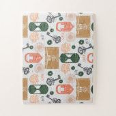 エスケープルームジェンダー明らかに赤ちゃんシャワーゲーム ジグソーパズル (縦)