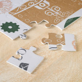 エスケープルームジェンダー明らかに赤ちゃんシャワー女の子 ジグソーパズル (側面)