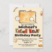 エスケープルームスパイミステリー誕生日 招待状 (正面)