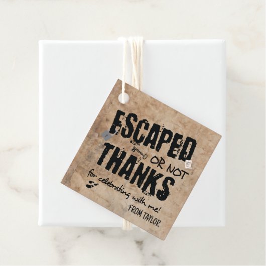 エスケープルームバースデーパーティーありがとう フェイバータグ (インサイチュ)