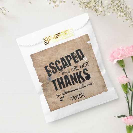 エスケープルームバースデーパーティーありがとう フェイバーバッグ (封をした状態)