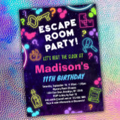 エスケープルームバースデーパーティーの招子供へ待 招待状