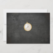 エスケープルームバースデーパーティー手がかりコグ鍵写真 招待状 (裏面)