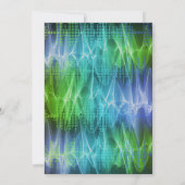 エスケープルームバースデーパーティー招待ブルーグリーン 招待状 (裏面)