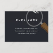 エスケープルームパーティーの手がかりカード エンクロージャーカード (正面)