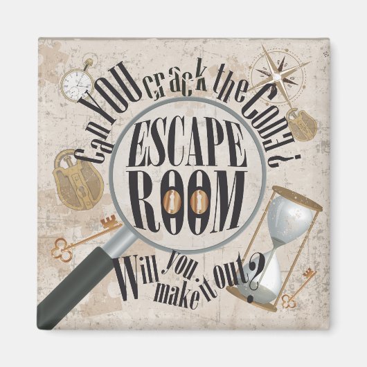 エスケープルームパーティースカベンジャー狩り マグネット (正面)