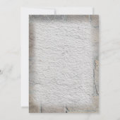 エスケープルームパーティーロックと鍵コンクリートとレンガ 招待状 (裏面)