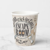 エスケープルームパーティー供給ミステリースカベンジャー狩り 紙コップ (裏面)