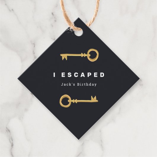 エスケープルームパーティー フェイバータグ (正面)