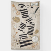 エスケープルームパーティー – 分かるか？ 横断幕 (縦)