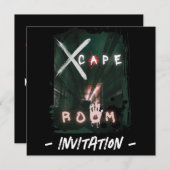 エスケープルームヒドゥンエニグマ 招待状 (正面/裏面)