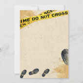 エスケープルーム子供の誕生日招待状 招待状 (裏面)