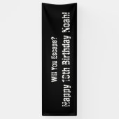 「エスケープルーム」パーティーバナー 横断幕 (縦)