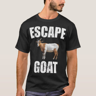 エスケープ ヤギ せき罪のヤギ 動物 フーダ 冗談 島 Tシャツ